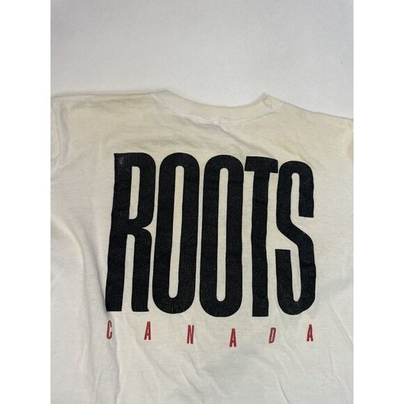 VINTAGE Roots Canada Just For Laughs Graphic T-shirt Men Large 90s Single Stitch - Picture 8 of 10